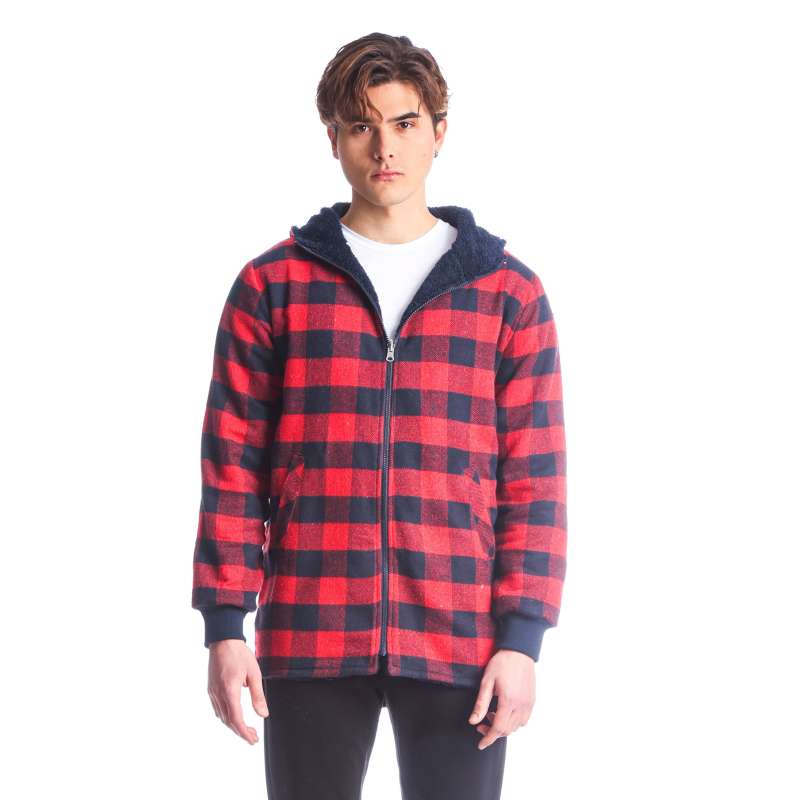 CHECKERED JACKET PACO 2288415 RED/NAVY