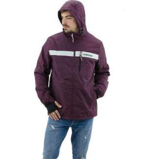 HOODED SEMI LONG JACKET 182.EM10.33 WINE