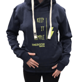 EMERSON LOGO HOODIE WFR1417B NAVY
