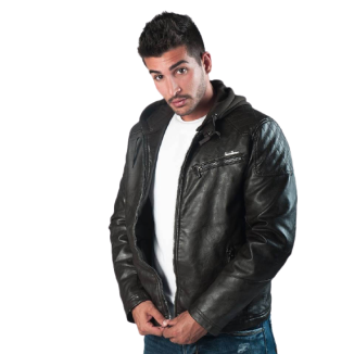 INOX LEATHER PU JACKET...