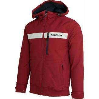 HOODED BONDED SPORT JACKET 182.EM11.34 RED/ICE