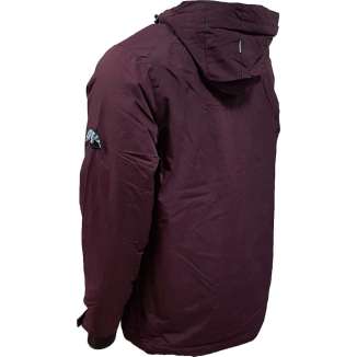 HOODED SEMI LONG JACKET 192.EM10.03 BORDEAUX