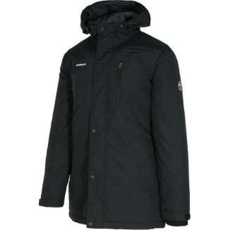 HOODED LONG JACKET 182.EM10.44 BLACK
