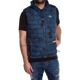 QUILTED VEST JACKET MR1632N BLUE