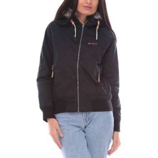 HOODED COTTON BOMBER JACKET...