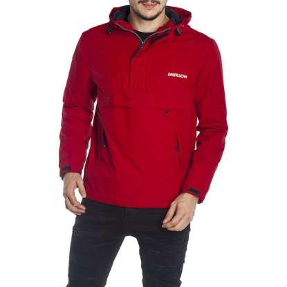 HOODED PULLOVER JACKET 182.ΕM10.106 RED