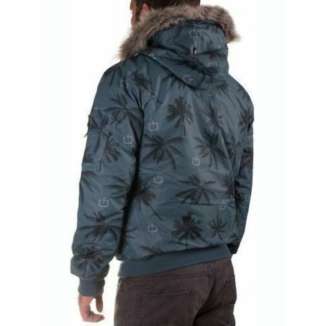 Detachable Hood Bomber Jacket 172.EM10.108 BLUE