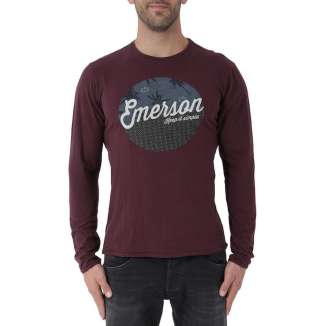 Graphic L/S Tee 172.EM31.18 WINE