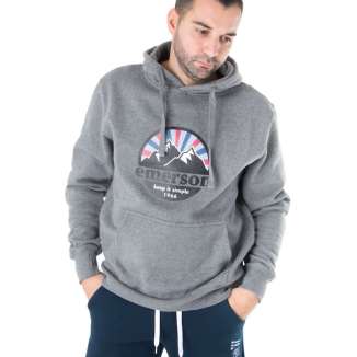EMERSON GRAPHIC PRINT HOODIE 192.EM20.58 GREY