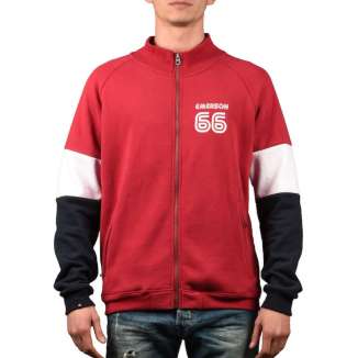 ZIPPER HOODIE 182.EM21.47 RED/WHITE/NAVY