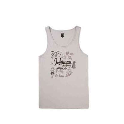HAWAII ART PRINT TANK TOP 191.EM37.45 VIOLET GREY