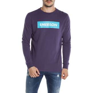 SEMI RUBBER LONG SLEEVE TEE 182.EM31.04 PURPLE