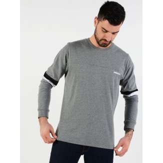 SEMI RUBBER LONG SLEEVE TEE 182.EM31.04 GREY