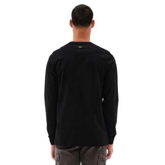 SEMI RUBBER LONG SLEEVE TEE 182.EM31.04 BLACK