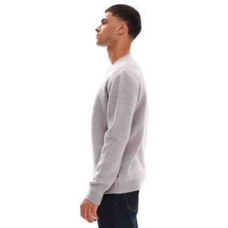 Cotton Two-Color Raglan Sweater MKE 1690 GREY