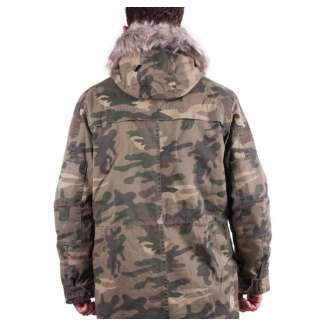 Cotton Faux-Fur Hooded Parka MR1510 CAMOUFLAGE