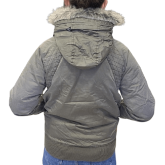 HOODED COTTON BOMBER JACKET...