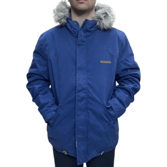 Cotton Faux-Fur Hooded...
