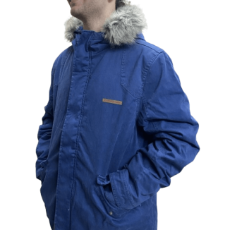 Cotton Faux-Fur Hooded...