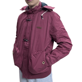 HOODED BOMBER COTTON JACKET...