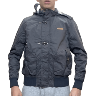 HOODED BOMBER COTTON JACKET...