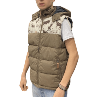 HOODED VEST JACKET MR1327...
