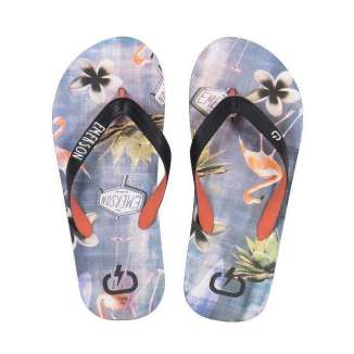 MENS FLIP FLOPS 181.EM95.13 BLUE/BLACK/CORAL