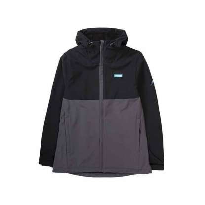 HOODED BONDED SEMI LONG JACKET 192.EM11.03 GREY