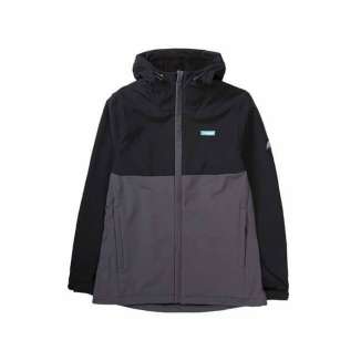 HOODED BONDED SEMI LONG JACKET 192.EM11.03 GREY