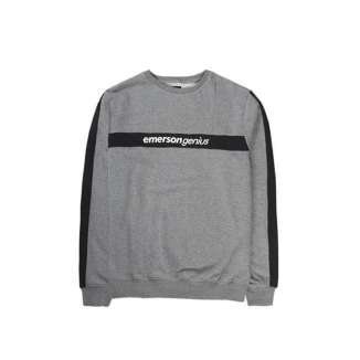 GRAPHIC PRINT CREWNECK 192.EM20.83 GREY/BLACK