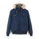 HOODED BOMBER COTTON JACKET MR1606C NAVY