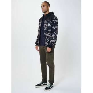 HOODED BONDED JACKET 202.EM11.127 PR213 BLUE/BLACK