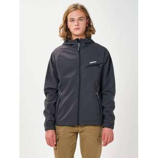 HOODED BONDED JACKET 202.EM11.02 D.GREY