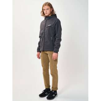 HOODED BONDED JACKET 202.EM11.02 D.GREY
