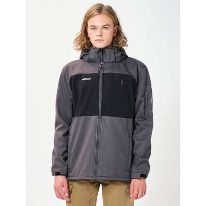 HOODED BONDED JACKET 202.EM11.277 GMD/BLACK