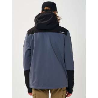 HOODED BONDED JACKET 202.EM10.76 GREY/BLACK