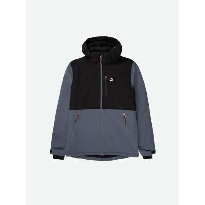 HOODED BONDED JACKET 202.EM10.76 GREY/BLACK