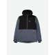 HOODED BONDED JACKET 202.EM10.76 GREY/BLACK