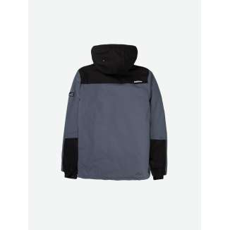 HOODED BONDED JACKET 202.EM10.76 GREY/BLACK