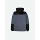 HOODED BONDED JACKET 202.EM10.76 GREY/BLACK