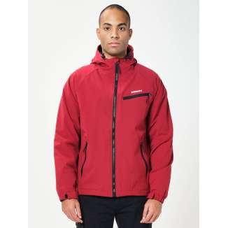 HOODED MID LENGTH JACKET 202.EM10.70 RED