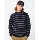 STRIPPED KNITTED SWEATER 202EM70.92 BLACK
