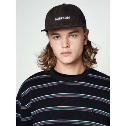 STRIPPED KNITTED SWEATER 202EM70.92 BLACK