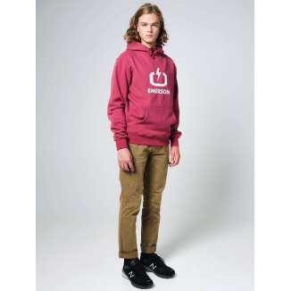 EMERSON LOGO HOODIE 202.EM20.01 RASBERRY