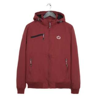 DETACHABLE HOOD BOMBER JACKET 182.EM10.151 RED