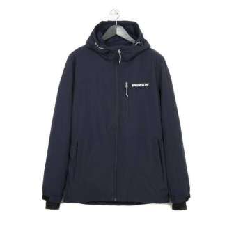 HOODED SEMI LONG JACKET 182.EM10.33 NAVY