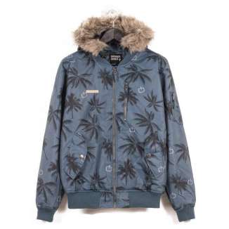 Detachable Hood Bomber Jacket 172.EM10.108 BLUE
