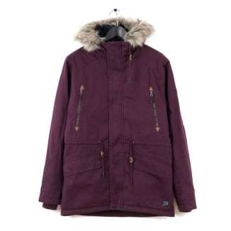 THIGH LENGTH COTTON PARKA MR1677C WINE