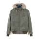 HOODED BOMBER COTTON JACKET MR1606C OLIVE
