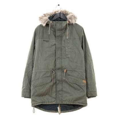LONG FISHTAIL COTTON PARKA MR1694C OLIVE